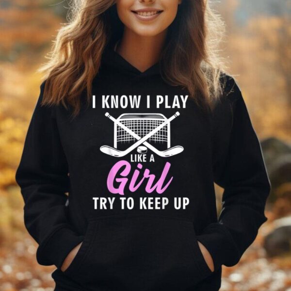 Cool Ice Hockey For Women Girls Field Hockey Lover Team Unisex Hoodie