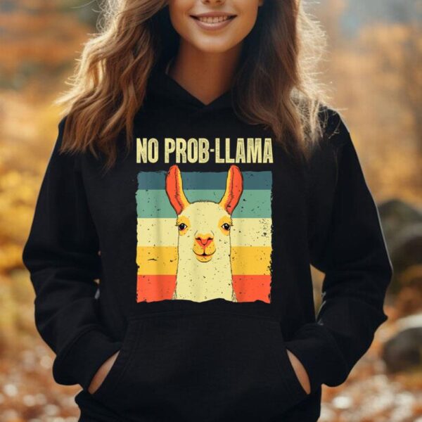 Cool Llama For Men Women No Prob Llama Alpaca Farming Animal Unisex Hoodie