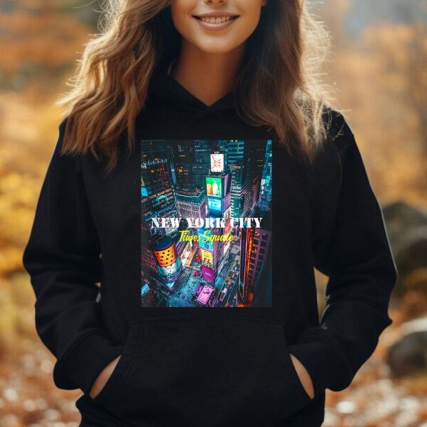 Cool New Year Eve in New York City Times Square Illustration Unisex Hoodie