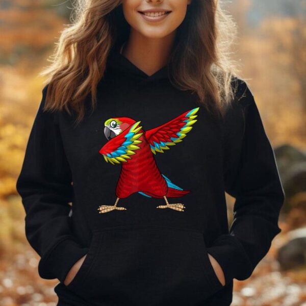 Cool Parrot For Men Women Dabbing Parrot Tropical Bird Lover Unisex Hoodie