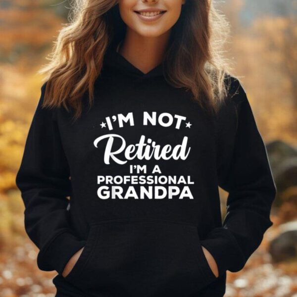 Cool Retirement Art For Men Dad Retired Professional Grandpa Unisex Hoodie