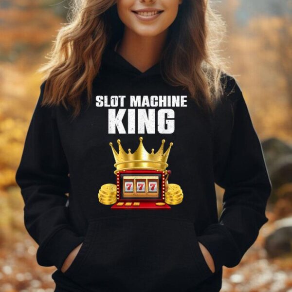 Cool Slot Machine Lovers Design For Men Boys Casino Gambler Unisex Hoodie