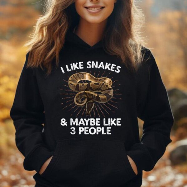 Cool Snake Art For Men Women Ball Python Rattlesnake Reptile Unisex Hoodie