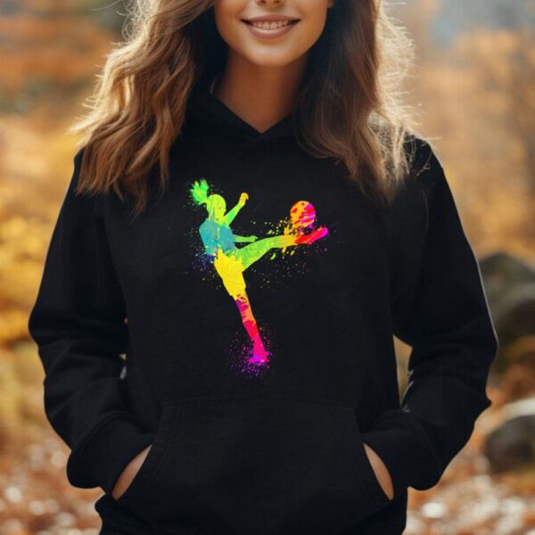 Cool Soccer Design For Women Girls Soccer Player Sport Lover Unisex Hoodie