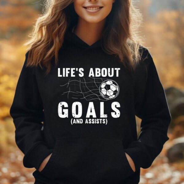 Cool Soccer For Men Women Soccer Lovers Player Football Goal Unisex Hoodie