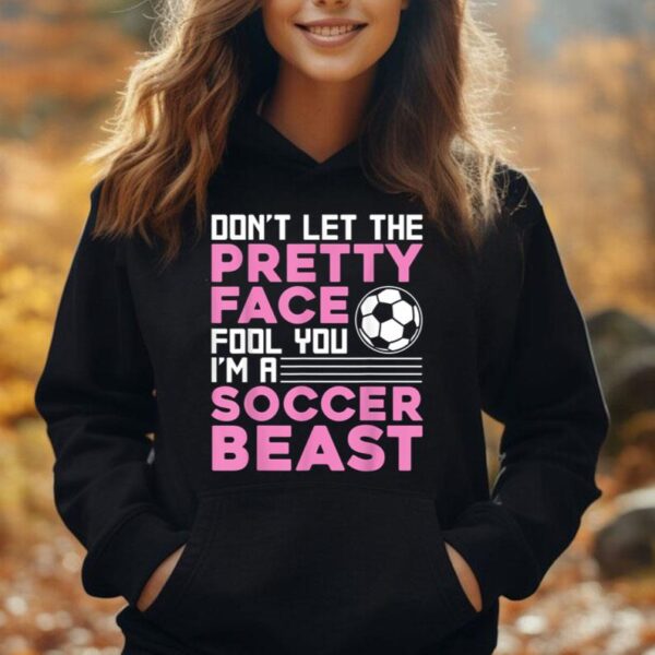 Cool Soccer For Women Teen Girls Soccer Lover Player Sports Unisex Hoodie