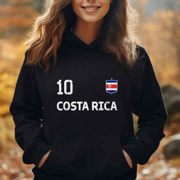 Costa Rica Soccer Fan Jersey Costa Rica Flag Football Lovers Unisex Hoodie