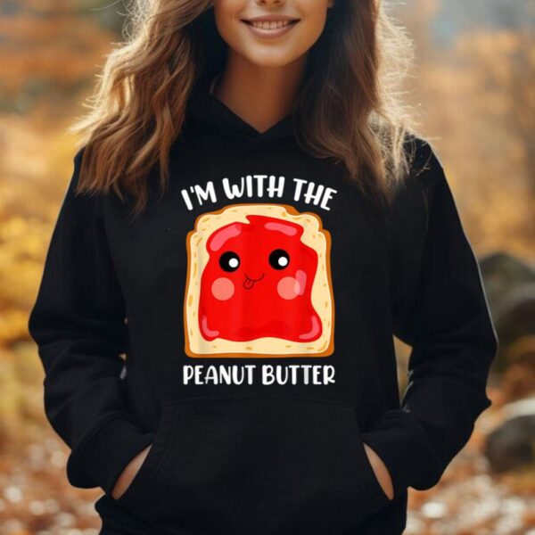 Couple Peanut butter and Jelly I'm with The Peanut Butter Unisex Hoodie