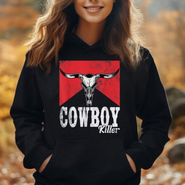 Cowboy Killer Shirt Western Cowgirl Cowboy Killers Bull Horn Unisex Hoodie