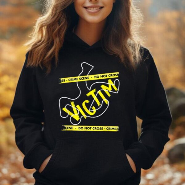 Crime Scene Victim Murder Mystery Dinner Victim Meme Unisex Hoodie