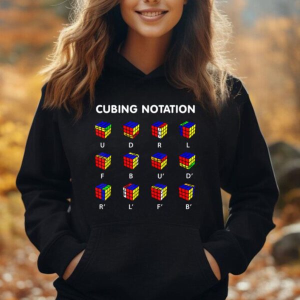 Cubing Notation Funny Speed Cubing Math Unisex Hoodie