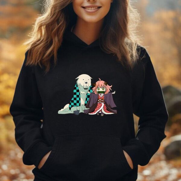 Cute Anya n Bond In Demon Costume Spy Design x Family Unisex Hoodie