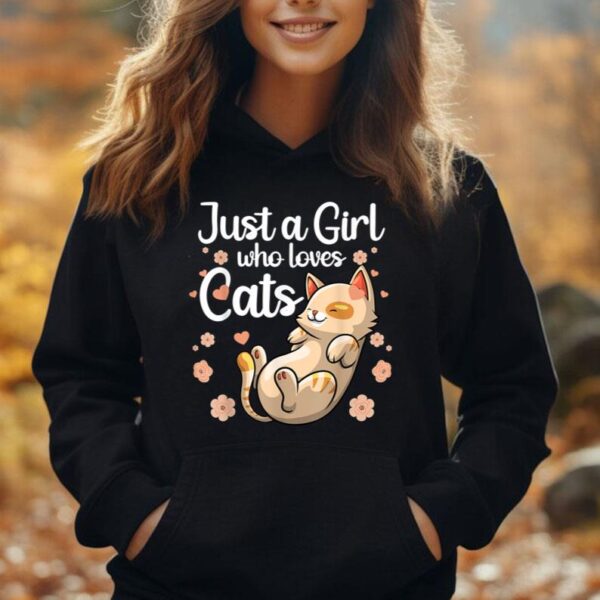 Cute Cat Lover Art For Girls Women Kids Kitty Lady Cat Owner Unisex Hoodie