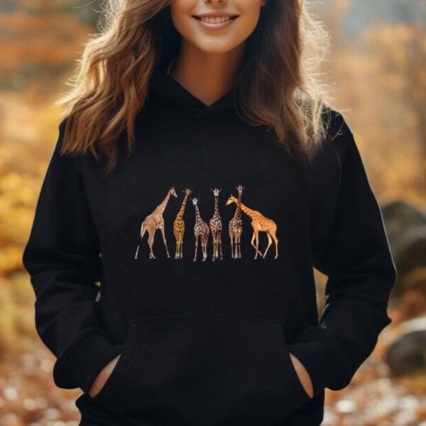 Cute Giraffe Design For Men Women Safari Zoo Giraffe Lovers Unisex Hoodie