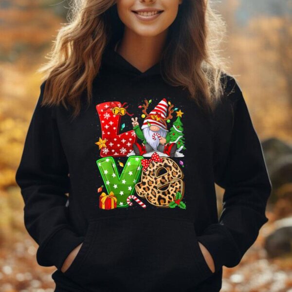 Cute Gnome Family Christmas For Women Men - LOVE Gnome Xmas Unisex Hoodie