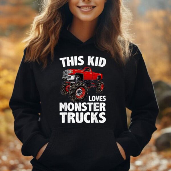 Cute Monster Truck For Kids Boys Girls Monster Truck Lovers Unisex Hoodie