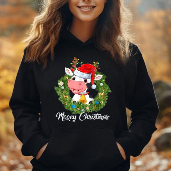 Cute Mooey Christmas Heifers Cows Lover Matching Farmer Unisex Hoodie