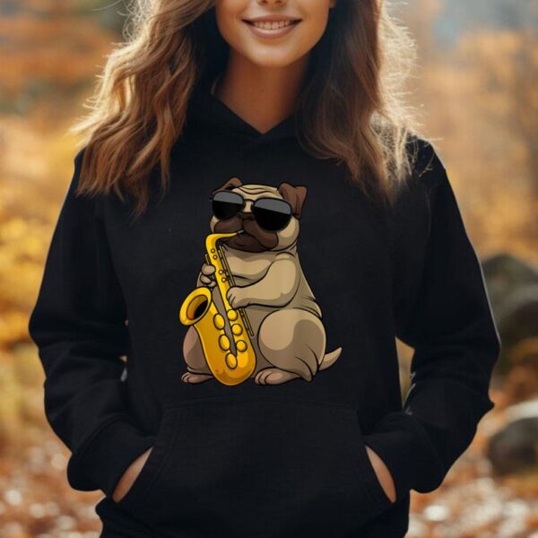 Cute Saxophone Design For Men Women Saxophone Band Player Unisex Hoodie