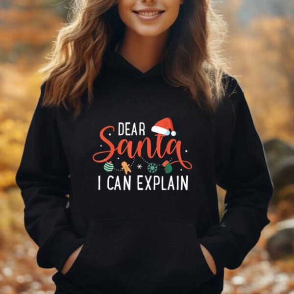 Dear Santa I Can Explain Family Christmas Unisex Hoodie