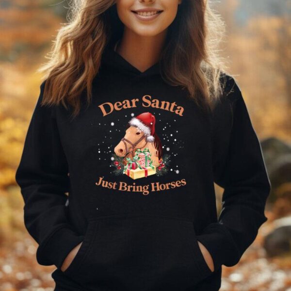 Dear Santa Just Bring Horses Christmas Horse Lovers Xmas Unisex Hoodie