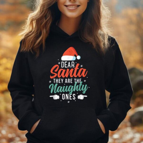 Dear Santa They Are The Naughty Ones Humorous Family Costume Unisex Hoodie