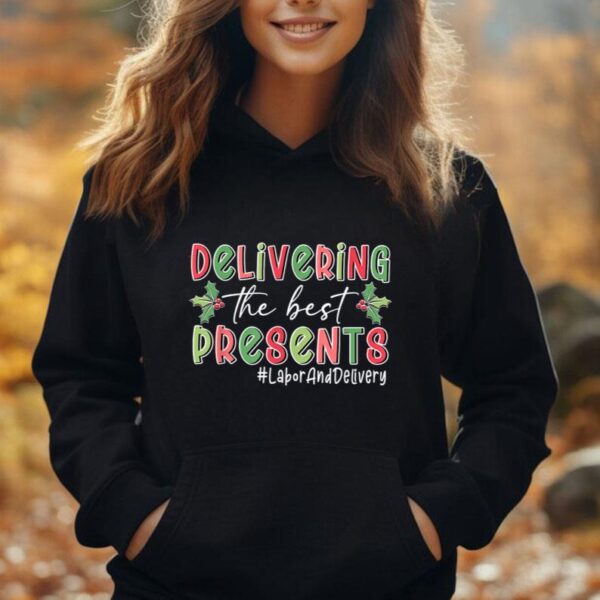 Delivering The Best Presents Labor Delivery Nurse Christmas Unisex Hoodie