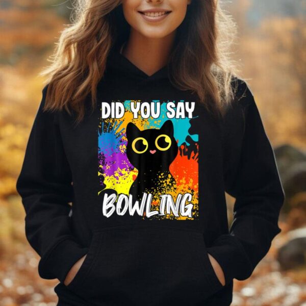 Did You Say Bowling Black Cat Unisex Hoodie