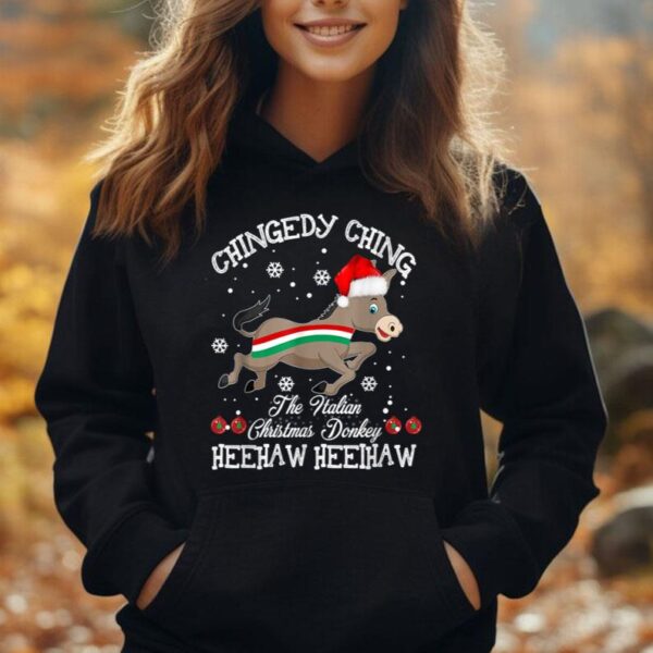 Dominick The Christmas Donkey Italian Donkey Christmas Gifts Unisex Hoodie