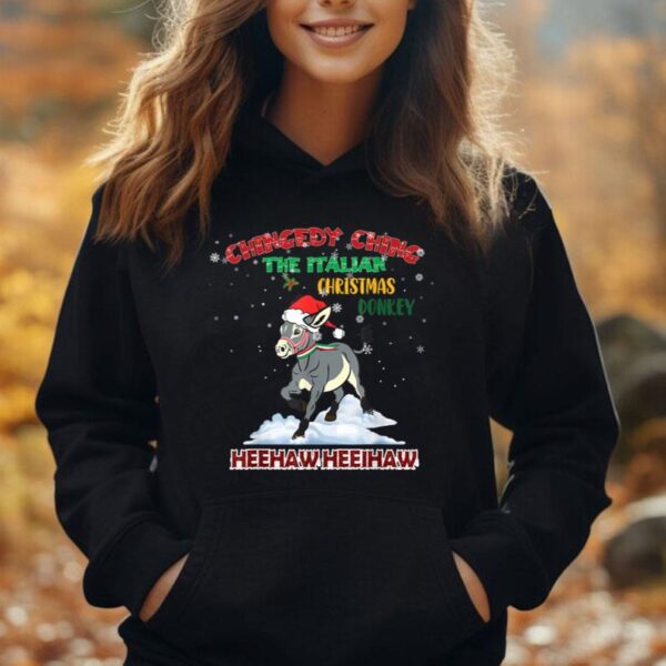 Dominick The Christmas Donkey Italian Donkey Christmas Unisex Hoodie