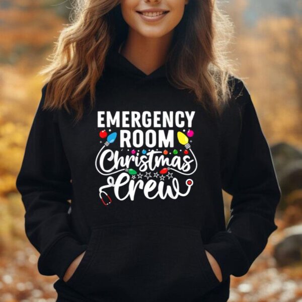 ER Christmas Crew Emergency Room Nurse ER Techs Secretary Unisex Hoodie