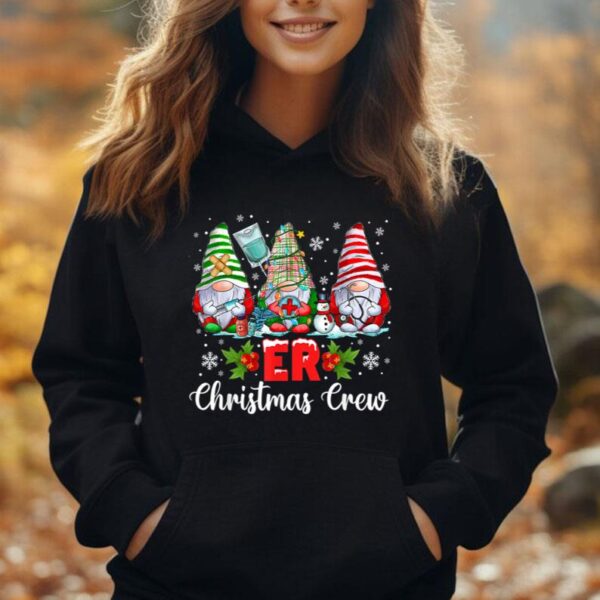 ER Nurse Squad Gnomies Nurse Christmas Gnomes Crew Xmas Unisex Hoodie