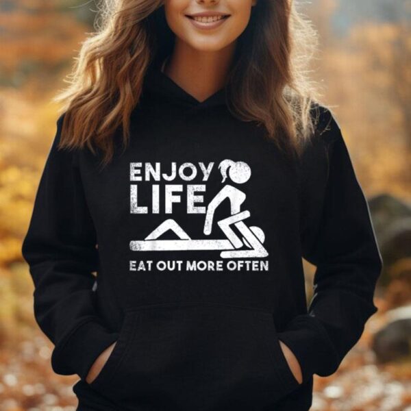 Enjoy Life Eat Out More Often Unisex Hoodie