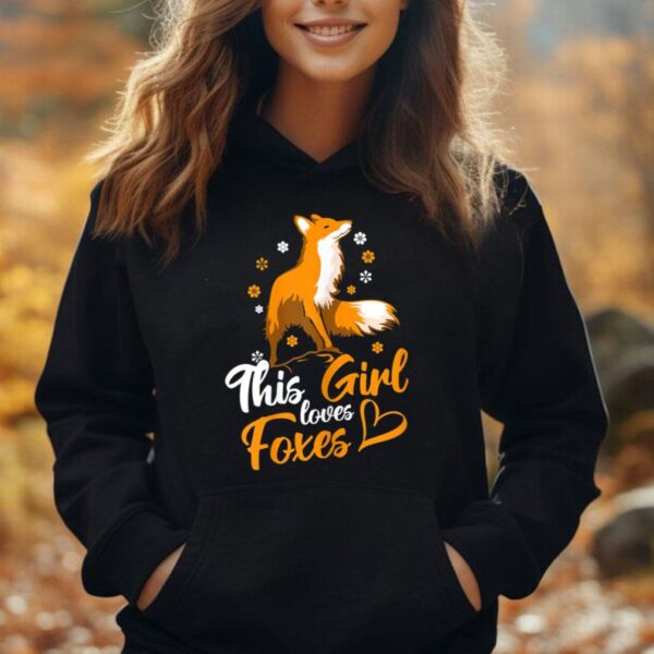 Foxes Cute Fox This Girl Loves Foxes Unisex Hoodie