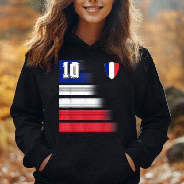 French Football Shirt France Soccer Jersey Retro 10 France Unisex Hoodie