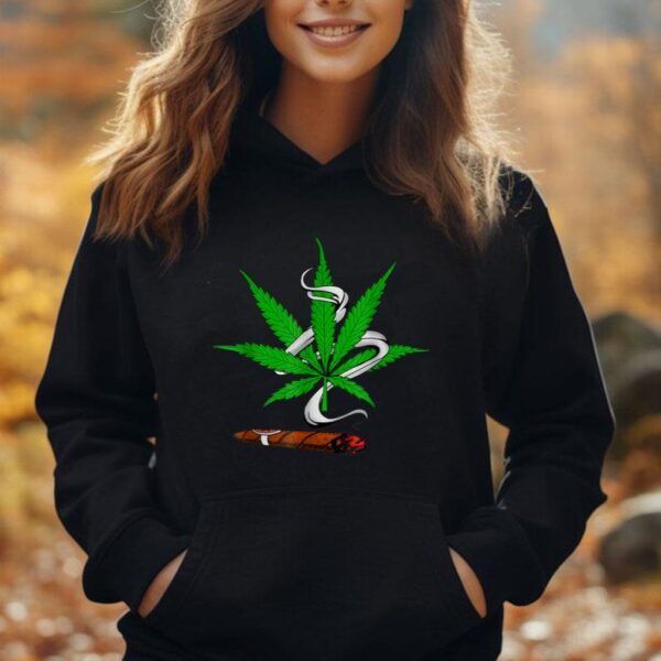 Funny 420 Stoner Marijuana Cool Green Weed Smoking Cannabis Unisex Hoodie