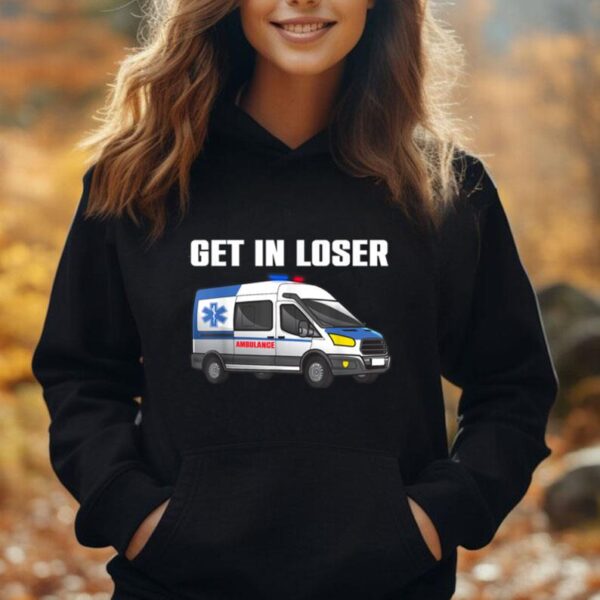 Funny Ambulance Art For Men Women Kids EMT Ambulance Vehicle Unisex Hoodie