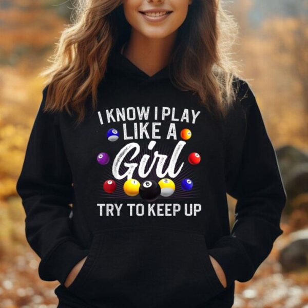 Funny Billiards Design For Women Girls Pool Billiard Player Unisex Hoodie