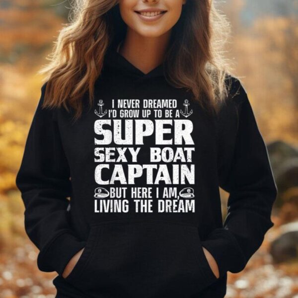 Funny Boat Captain Design For Men Women Boating Boat Captain Unisex Hoodie