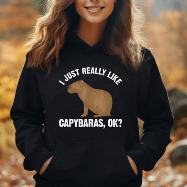 Funny Capybara Art For Men Women Kids Rodent Capybara Lover Unisex Hoodie