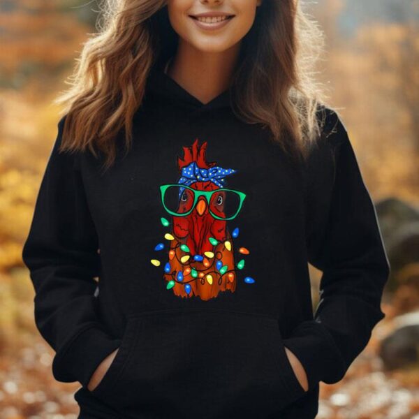 Funny Chicken Farmer Women Girls Family Christmas Unisex Hoodie