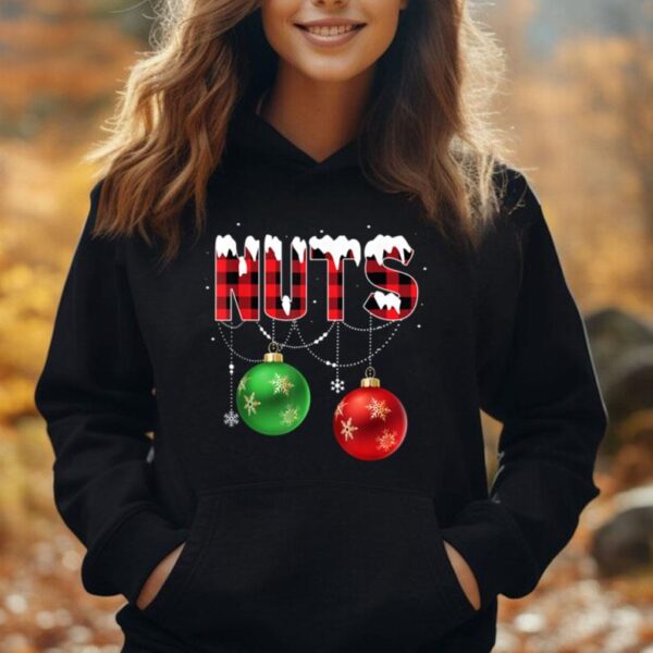 Funny Christmas Chest Nuts Matching Couples Chestnuts Unisex Hoodie