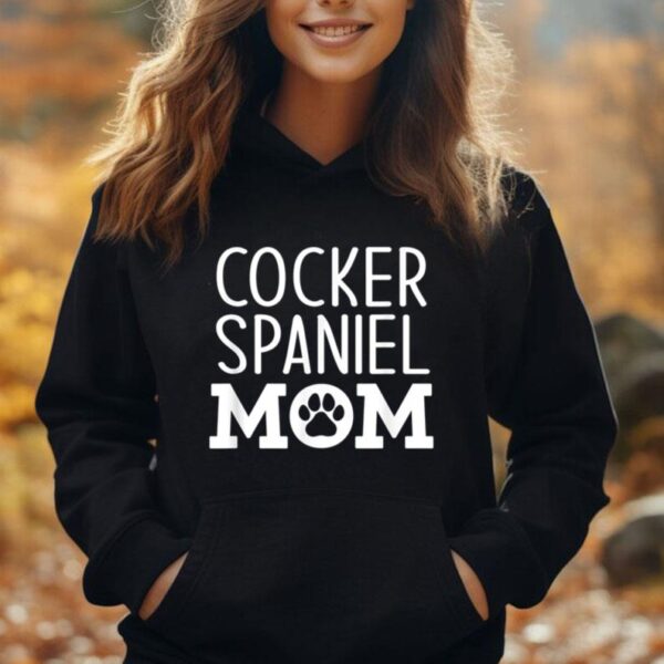 Funny Cocker Spaniel Mom Dog Paw Puppy Retro Unisex Hoodie