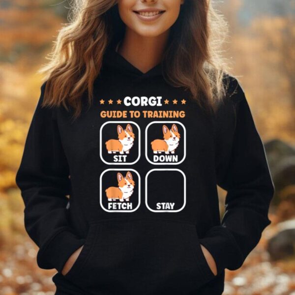 Funny Corgi guide to trainig dog owner corgi Unisex Hoodie