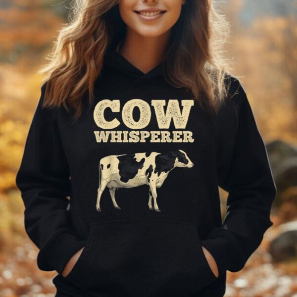 Funny Cow Whisperer Design For Men Women Cow Farmer Farming Unisex Hoodie