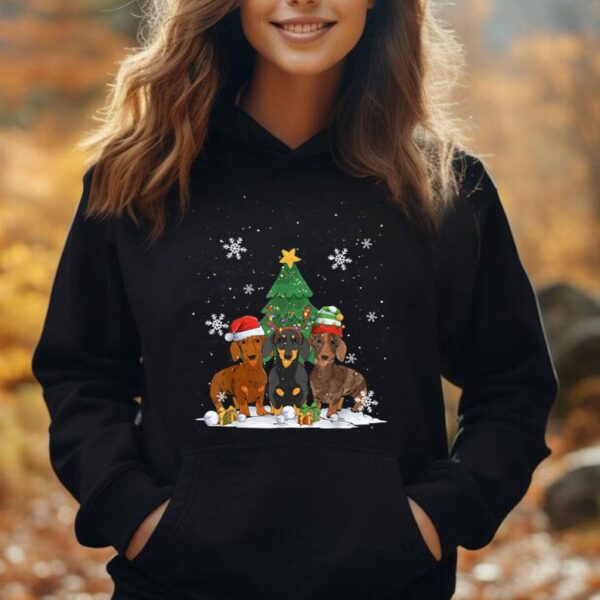 Funny Dachshund Ugly Christmas Shirt Weiner Dog Lovers Women Unisex Hoodie