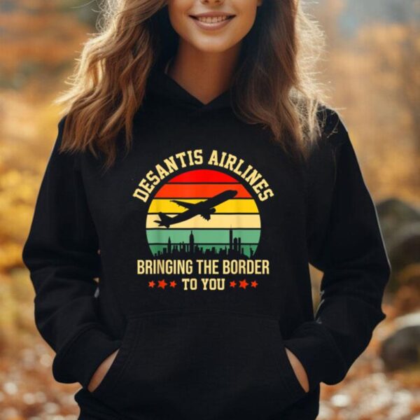 Funny DeSantis Airlines - Border Relocation Services Unisex Hoodie