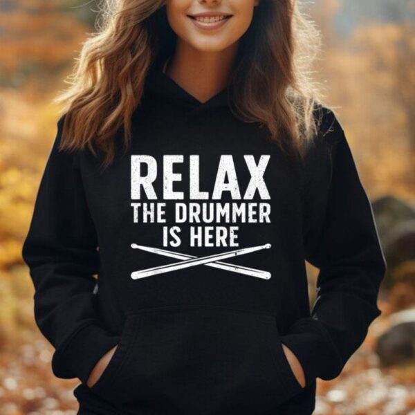 Funny Drummer Design For Men Women Drum Player Music Lover Unisex Hoodie