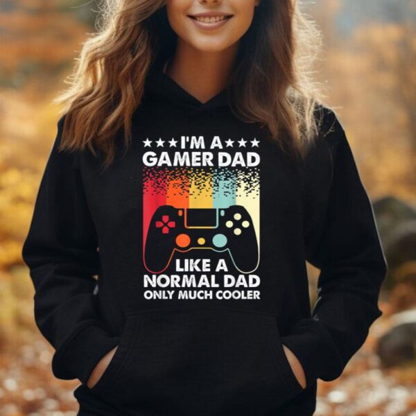 Funny Gamer Dad Art For Men Video Game Console Gamer Gaming Unisex Hoodie