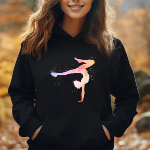 Funny Gymnastics Art For Girls Kids Women Gymnast Tumbling Unisex Hoodie