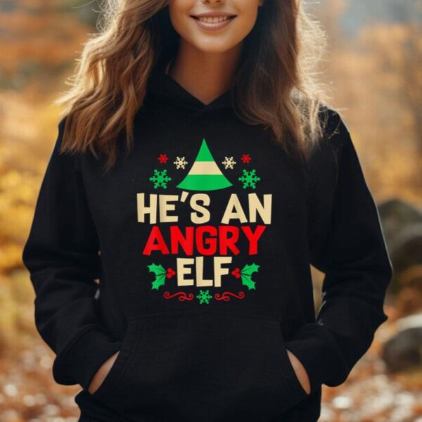 Funny He's Angry Elf Popular Culture Christmas Movie Xmas Unisex Hoodie